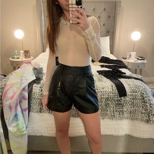 Express Long Sleeve Sheer Bodysuit NWT